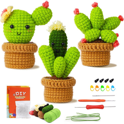 Creative crochet kit - Cactus Set!🌵(3 pack)