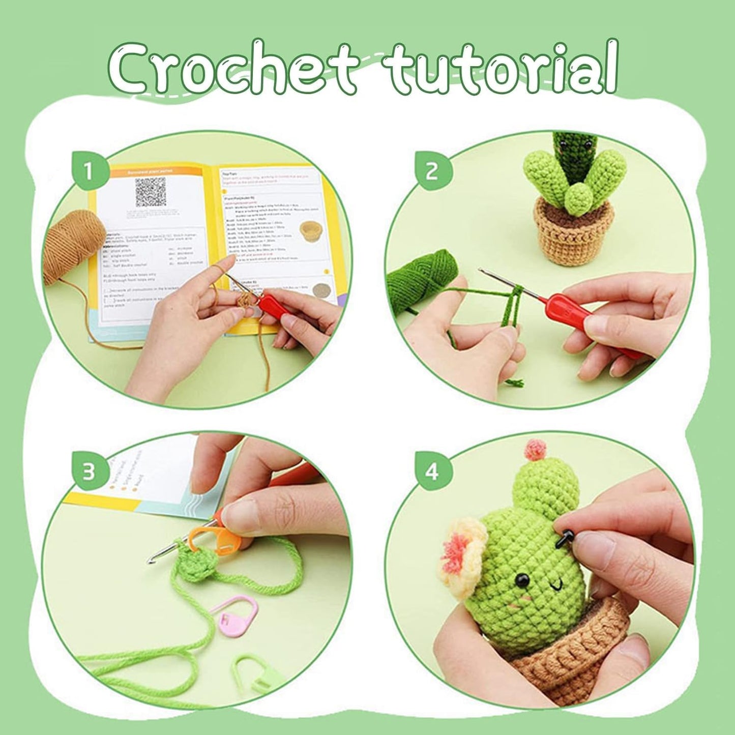 Creative crochet kit - Cactus Set!🌵(3 pack)