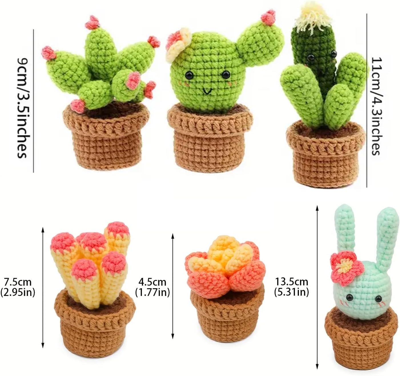 Creative crochet kit - Cactus Set!🌵(3 pack)