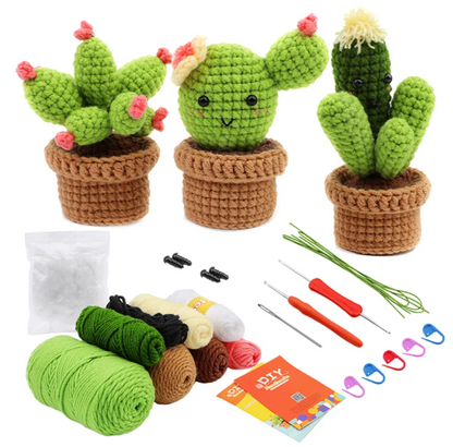 Creative crochet kit - Cactus Set!🌵(3 pack)