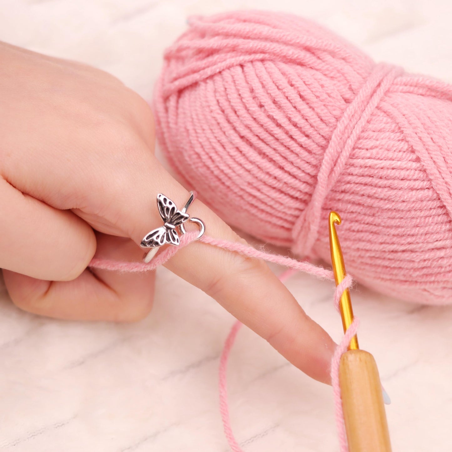 Butterfly Stitch Ring 🦋✨